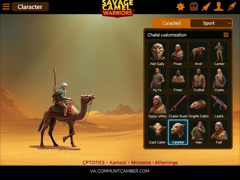 Savage Camel Warriors character customization